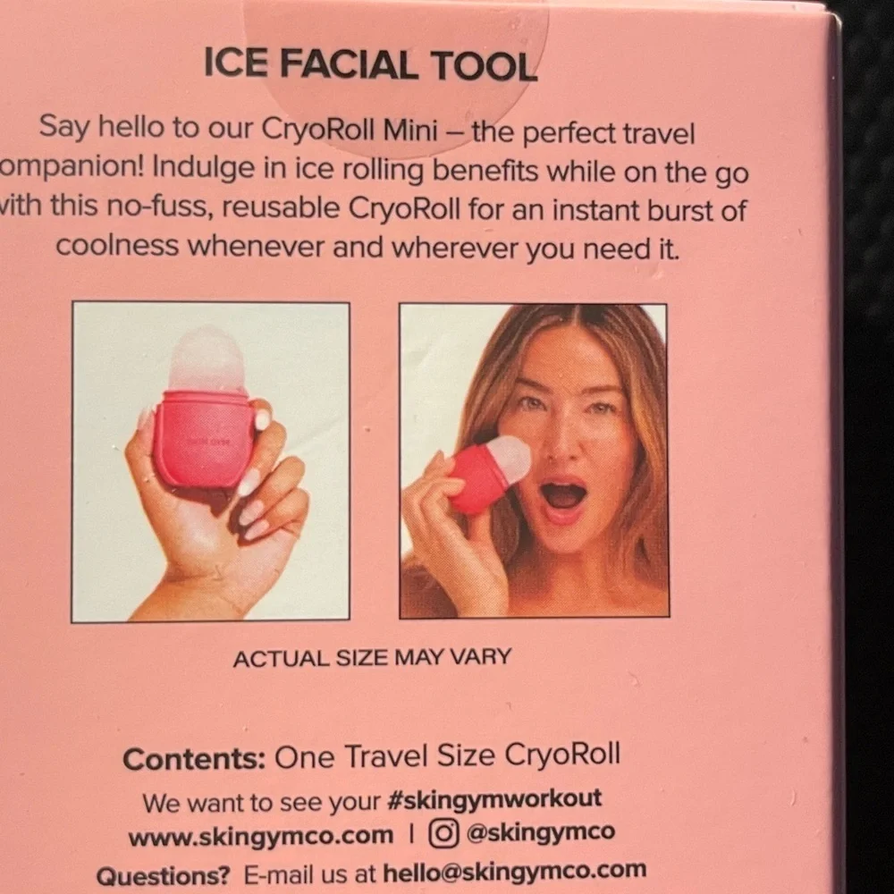 Reusable ice facial tool